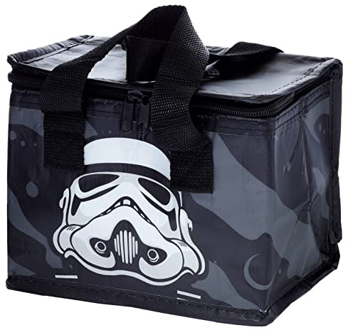 Puckator Cool Lunch Bag Black The Original Stormtrooper Design Out of Rec. Plastic Bottles - Insulated Lunch Bag for Women Men Children - Lunch Box Bag for Work & School - Beach Picnic Accessories