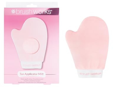 Brushworks Tan Applicator Mitt – Ultra Soft, Velvety Self Tan Mitt for Flawless, Streak-Free Application | Reusable, Protective Lining, Vegan & Cruelty-Free