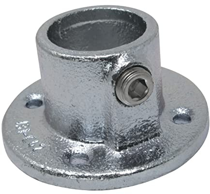 SO-TOOLS® Temperguss Fuß- bzw. Wandbefestigung rund für 60,3 mm Rohr Rohrverbinder