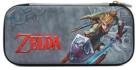 PowerA Etui de protection Slim pour Nintendo Switch, Switch -Modèle OLED et Nintendo Switch Lite -Zelda: Link Intrépide, Housse de Protection, Étui de Console, Rangement, Licence Officielle