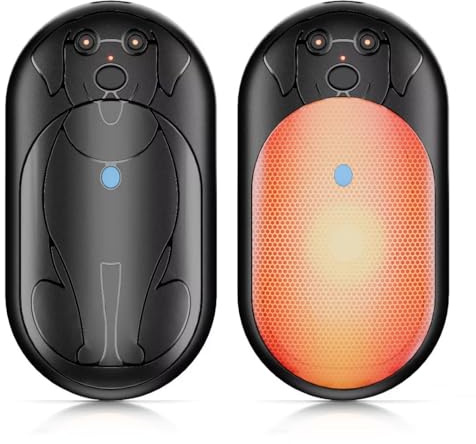 COTOP Chauffe-Mains USB Rechargeable, 6000mAh Portable Chauffe-Mains de Poche, Cadeau Hommes/Femmes pour Hiver/Extérieur/Raynaud-Noir