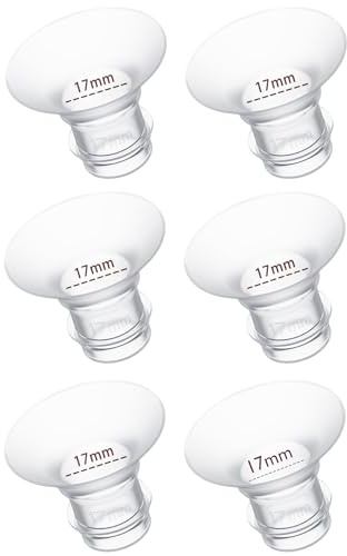 Flange Inserts for Breast Pumps & Accessories Flange Sizing Kit Compatible with Momcozy Breast Pump Flange Insert Lansinoh/Spectra/Haakaa/Nullie/Medela Breast Pump Electrical (17mm 6PCS)