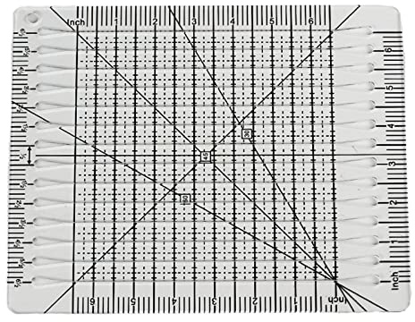 MONOJLY Quilt-Lineal mit Schlitzen, langlebig, Patchwork-Lineal, transparent, DIY, Basteln, Schneidelineal, Vorlage für Designer-Musterhersteller