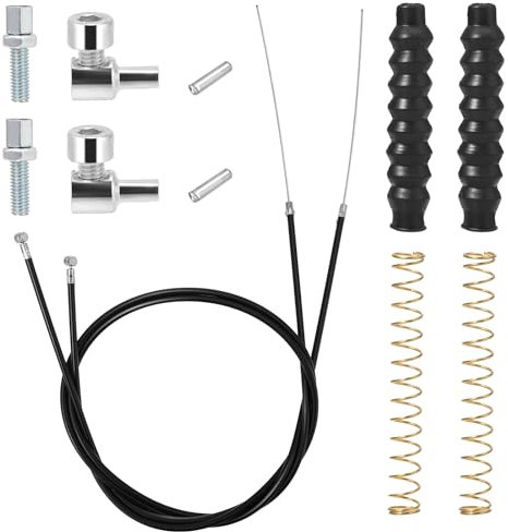 2 Packs Universal Brake Cable Drive for Rollator Walker Parts - 41 Replacement Cable for Folding Wheelchair (14 Pcs 1 Pair)