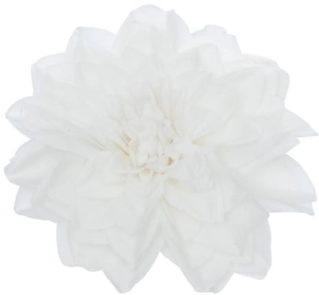 Atmosphera - Sujet Fleur Neige 20cm PS Blanc