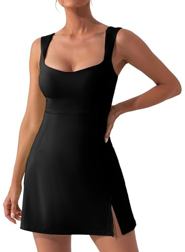 SEAUR Femmes Robe de Tennis Robes de Golf sans Manches Dame Robe de Sport Été Athlétique Fille XL