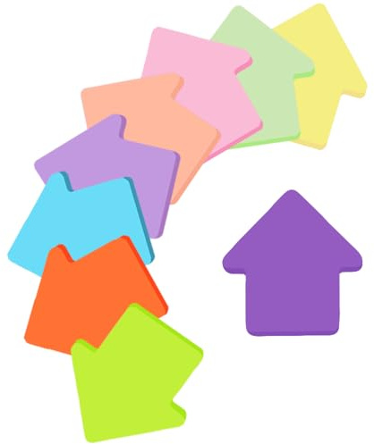 Klebezettel Notizzettel Bunt, 9 Farben Haftnotizen Klebezettel, 70 X 70 mm Haftnotizen Sticky Notes Haftnotiz Notizzettel für Geeignet Büro Und Heimstudenten