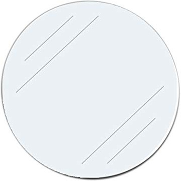 KLEBESHOP24 Klebeetiketten selbstklebend | Transparent | Durchmesser & Menge wählbar | Einseitige Klebepunkte/Ø 30 mm, 100 Stck.