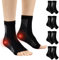 Home Holic 4 Paar Kompressionssocken Sprunggelenkbandage Professionelle Knöchelbandage für Damen Männer Bandage Fußgelenk für Plantarfasziitis Achillessehne Neuropathie