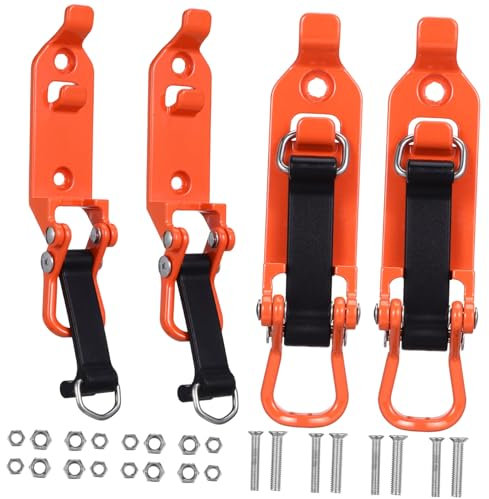Angoily 4pcs Zinc Alloy Mount for Roof Rack Wall Mount Kit Overlanding Gear for Truck Secure Hold