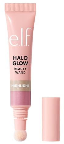 e.l.f. Halo Glow Highlight Beauty Wand, Liquid Highlighter Wand For Luminous, Glowing Skin, Buildable Formula, Vegan & Cruelty-free, Pink Prism