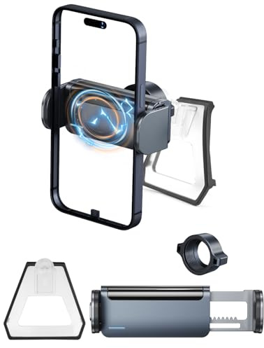 YEE PIN Support de téléphone portable compatible avec BMW Série 5 2018-2023 (pas pour 2024), rotation à 360 °, verrouillage automatique, compatible avec les smartphones de 4 à 7 pouces, accessoires de