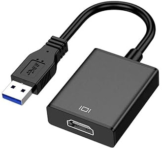 Velocraze Adattatore - Adattatore USB 3.0 maschio a HDMI femmina, consente il collegamento di dispositivi ad alta definizione, compatibile con più dispositivi.