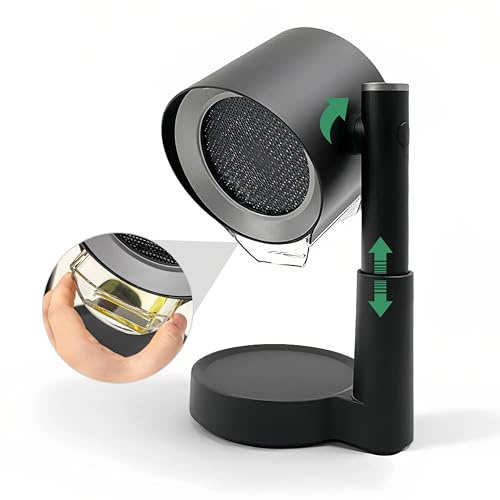 XAMATTS Campana extractora portátil – Extractor de ventilador de cocina de escritorio, mini campana de aire de humo sin conductos para cocinar en interiores, absorbente de estufa de caravana, sistema