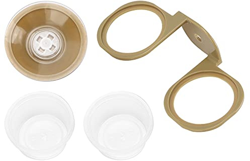 Akozon Bol pour Reptiles Bol de Nourriture Suspendu Bassins Simples et Doubles Type d'eau Potable Serpents Lézards Grenouilles à Cornes et Petits Reptiles - Fournitures pour Animaux/et Amphibiens/
