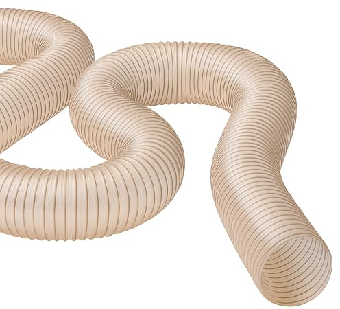 Norres Absaugschlauch Rollenware - Spiralschlauch für Absauganlage & Holzabsaugung, Späneschlauch schwer entflammbar, antistatisch, mikrobenfest, flexibler Industrieschlauch (225 mm | 5 m)