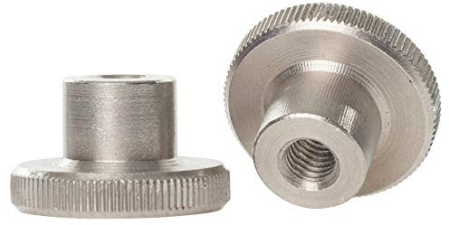 2.5mm / M2.5 Stainless Steel High Knurled Thumb Nuts Hand Grip Knobs DIN 466-1 Nut