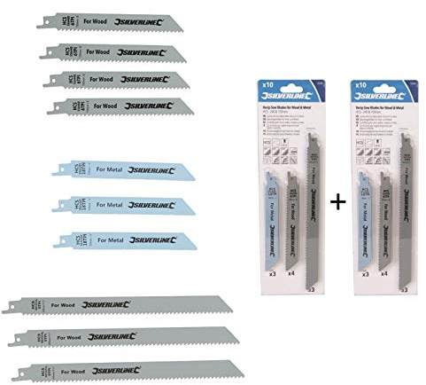 Säbelsägeblatt Set 20 tlg. Metall Holz Säbelsägeblätter Sägeblatt für Säbelsäge