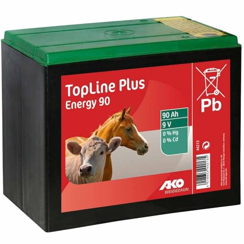ESTO Batterie à sec 9 V Zinc Carbone 90 Ah pour électrificateurs de clôture électrique, réseau électrique, clôture de pâturage, pile saline batterie 90 AH