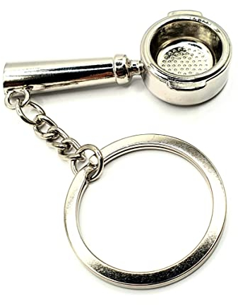 SNS Components Barista Portafilter Coffee Grinder Gift Novelty Heavy Metal Stainless Steel Keyring Keychain