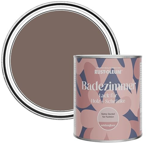 Rust-Oleum Brown Moisture Resistant Bathroom Wood and Cabinet Paint in Satin Finish - Rivers Edge 750ml