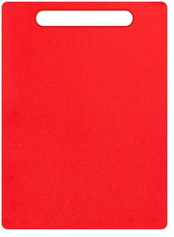 AEX Large Plastic Chopping Board – BPA-Free, Flexible Cutting Board for Kitchens Non-Slip Food Prep Surface for Vegetables, Fruit & Meat -Lightweight & Easy to Clean (Red)