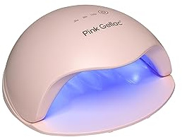 Rosa Gellac Nagellamp Roze - UV-lampa sätter automatisk timer - Nagellak Droger Hoge kwaliteit Led-licht - UV-nagellamp Makkelijk i Gebruik - UV-lampa Nagel