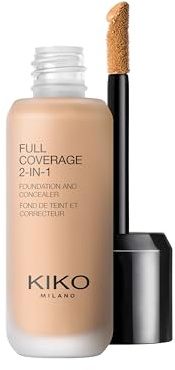 KIKO Milano Full Coverage 2-in-1 Foundation & Concealer 11 - N 60, Fond De Teint/Correcteur 2 En 1 À Couvrance Élevée