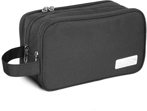 AiQInu Beauty Case da Viaggio, Borsa da Toilette da Viaggio per Donna Uomo,Impermeabile Beauty Case per Organizzare Oggetti Personali Accessori (nero)