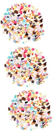HOODANCOS 300 Stk Harzzubehör Scrapbook-Materialien Stempelkissenmaterial für Kinder wohnungsdeko Eiscreme Zubehör schmuck DIY cremefarbenes Handyhüllenmaterial Zubehör für Eiscreme-Harze