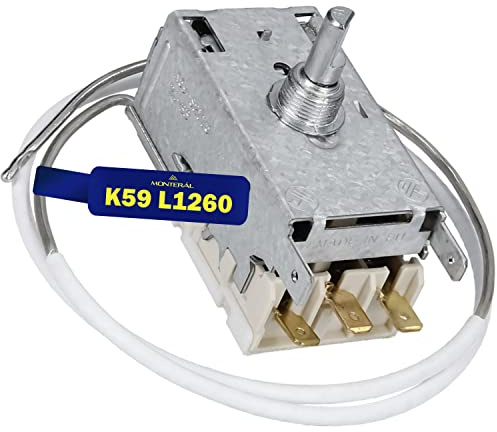 Termostato Universal para Frigorifico con 3 Contactos K59 L1260 | Garantía de 10 Años - MONTERAL