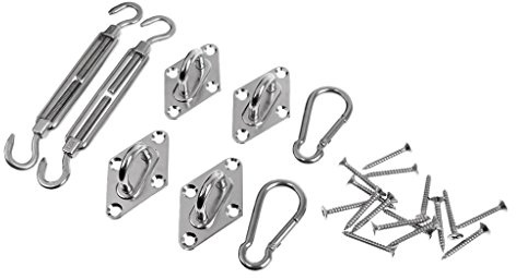Kit de accesorios de acero inoxidable para toldo, toldo tipo vela, ojo de almohadilla de tensor