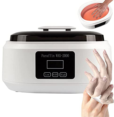 Jrcfnss Baño de Cera de parafina, Calentador de Cera de parafina, Calentador de Cera de baño, hidrata y renueva la Piel y Alivia la Fatiga para Manos, pies, Uso doméstico, salón de Belleza