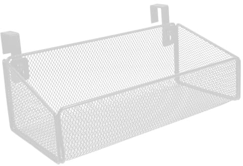 CLISPEED Metal Bedside Hanging Storage Basket 10.43X4.72X3.54In Small Dormitory Bed Shelf Organizer for Books Phones and Essentials