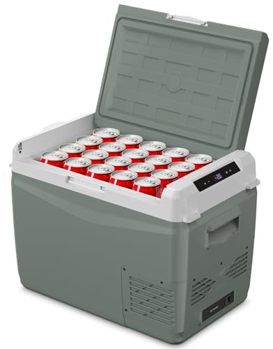 Alpicool GC40 Frigoriferi per Auto 37L, NUOVO 2026 Frigorifero Portatile Elettrico 12/24V DC 100~240 Volt AC, -20℃-20 ℃,Frigo Portatile per Camion Barca Viaggio Picnic,con Scomparto Ghiaccio