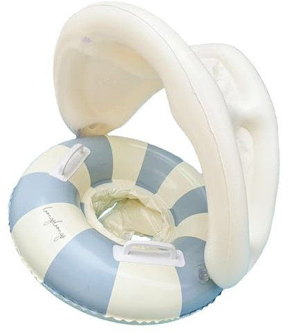 Bouee Bebe Bebé, Bebe Piscina con Pare UPF Prevenir Voltear Flotador De Para Niños De 6 A 36 Meses Niño Niña