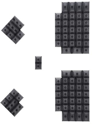 ZHANGYEZHAN DSA Height 78Key Keycap Set for Mechanical Keyboards with Comfortable Typing Clear Black Keycap Replacement DSA Keycaps