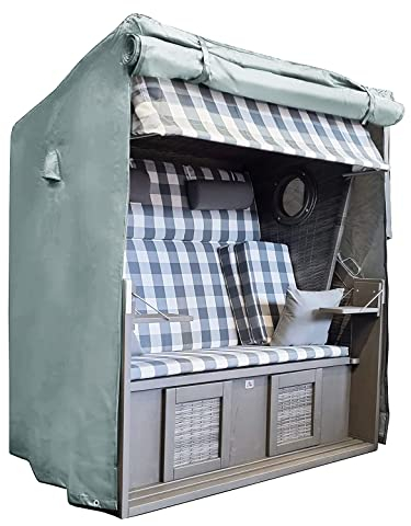 osoltus Schutzhaube Strandkorb Schutzhülle Oxford Gewebe schwarz 130 x 100 x 160/140 cm