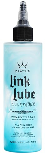Peaty's LinkLube All-Weather Bike Chain Lubricant - Bicycle Chain Lube, Bespoke Blend of Wax and Bike Oil for Smooth Drivetrain, Cassette & Gears, Cycle Lubricating Oil for MTB, Road & E-Bikes, 120ml