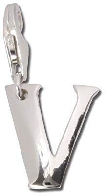 Balia Charm Armband Anhänger Sterling Silber Buchstabe V von SilberDream D4FC70V Charmsschmuckanhänger