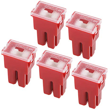 uxcell Automotive Cartridge Fuse 32V 50A Female Terminal J Case Box for Cars Truck 5pcs