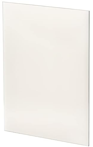 KRATKI Keramikglas Für Kamine Transparent und Hitzebeständig Bis 660 °C Glatt und Poliert Glänzend Mit Großartigen Optischen Eigenschaften Geringe Wärmeausdehnung 340 X 300 mm