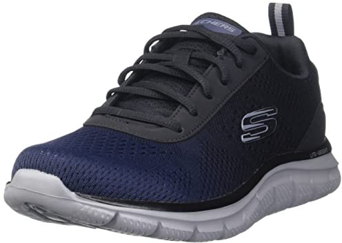 Skechers Herren Track Ripkent Sports Shoes, Navy, 41 EU