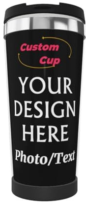 AOOEDM Tazas personalizadas Foto personalizada Vaso de acero inoxidable Taza de café Regalos para Navidad Aniversario Cumpleaños