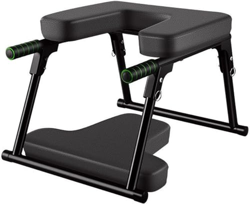 Yoga Inversion Stool, Foldable Inversion Table, Multifunctional Home Fitness Inversion Stool, Headstand Stool, Yoga Chair For Practicing Headstand, Shoulder Stand And Strength Training ( Color : Black
