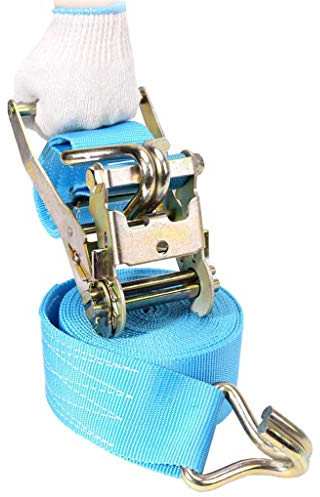 Ratschenbinder, Hochleistungs-Spanngurte mit Ratsche, Spanngurte – 10 m – 3 t – 7,5 cm breit – Hochleistungs-Spanngurte mit Ratsche für Ladungsgurte im Lieferumfang großer und kleiner Fahrzeuge (