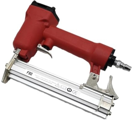 BORRGTU Graffettatrice pneumatica Senza Olio Pistola chiodatrice ad Aria Pistola sparachiodi Dritta Chiodatrice Cucitrice Cucitrice for mobili F30