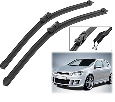Escobillas de limpiaparabrisas Limpiaparabrisas de goma para VW Golf 6 Hatchback 2009 2010 2011 2012 Limpiaparabrisas