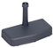 Avilia Support pour parapluie de soleil – Base murale pour parasol stable, remplie de béton, diamètre réglable 21-36 mm, en plastique, 20 kg, anthracite, 50 x 25 x 9 cm