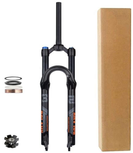 27,5/29 Zoll Fahrrad-Federgabel, Federweg 120 mm, Scheibenbremse, MTB-Luftgabeln, 1-1/8 Zoll Gewinde, weniger Fahrrad-Gabel mit geradem Schaft